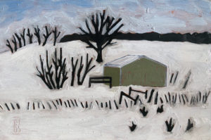 Oil painting winter Landscape No. 23